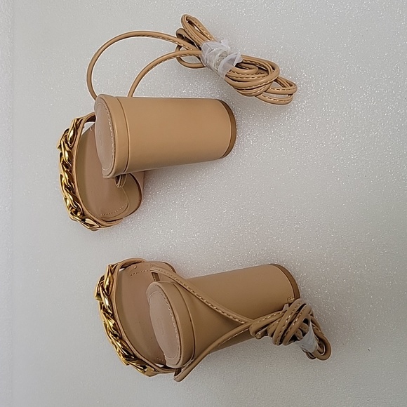 Women's Sandals, Square Open Toe, Chunky Block Heel, Ankle Strap - Picture 4 of 9